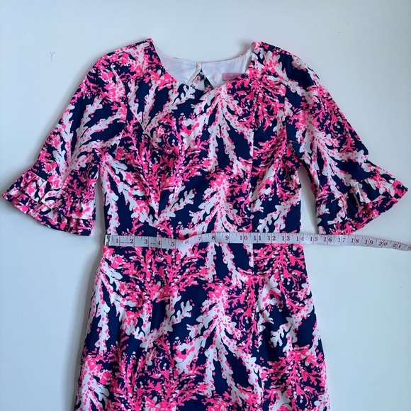 Lily Pulitzer Fiesta Stretch Shift Mini Dress in Nauti Navy Beyond the Sea Sz 00 - Picture 15 of 17